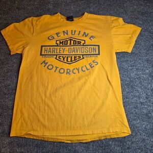 Harley-Davidson Heart of Dixie Pelham AL Yellow Graphic T-Shirt Mens Large